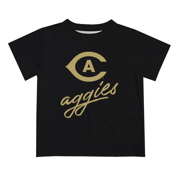 UC Davis Aggies Vive La Fete Script V1 Black Short Sleeve Tee Shirt