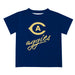 UC Davis Aggies Vive La Fete Script V1 Blue Short Sleeve Tee Shirt