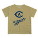UC Davis Aggies Vive La Fete Script V1 Gold Short Sleeve Tee Shirt