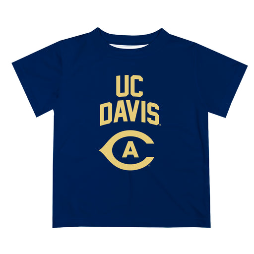 UC Davis Aggies Vive La Fete Boys Game Day V2 Blue Short Sleeve Tee Shirt