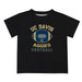 UC Davis Aggies Vive La Fete Football V2 Black Short Sleeve Tee Shirt