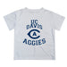 UC Davis Aggies Vive La Fete Boys Game Day V1 White Short Sleeve Tee Shirt