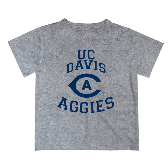 UC Davis Aggies Vive La Fete Boys Game Day V1 Gray Short Sleeve Tee Shirt