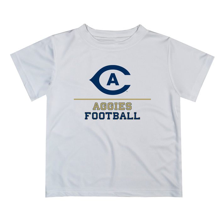 UC Davis Aggies Vive La Fete Football V1 White Short Sleeve Tee Shirt