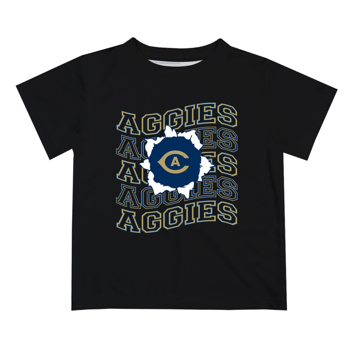 UC Davis Aggies Vive La Fete Black Art V1 Short Sleeve Tee Shirt