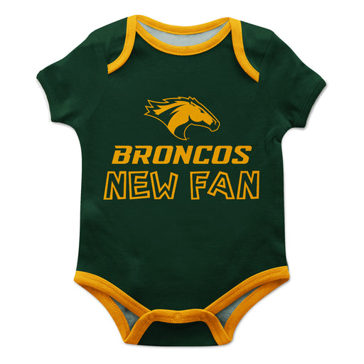 Cal Poly Pomona Broncos Vive La Fete Infant Game Day Green Short Sleeve Onesie New Fan Logo and Mascot Bodysuit