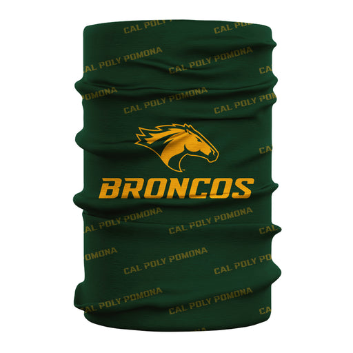 Cal Poly Pomona Broncos Vive La Fete All Over Logo Collegiate Face Cover Soft 4-Way Stretch Neck Gaiter