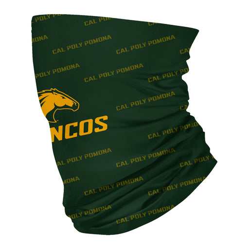 Cal Poly Pomona Broncos Vive La Fete All Over Logo Collegiate Face Cover Soft 4-Way Stretch Neck Gaiter - Vive La Fête - Online Apparel Store