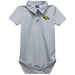 Cal Poly California State Polytechnic Pomona Broncos Embroidered Gray Solid Knit Polo Onesie