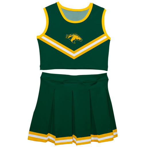 Cal Poly California State Polytechnic Pomona Broncos Vive La Fete Game Day Green Sleeveless Cheerleader Set