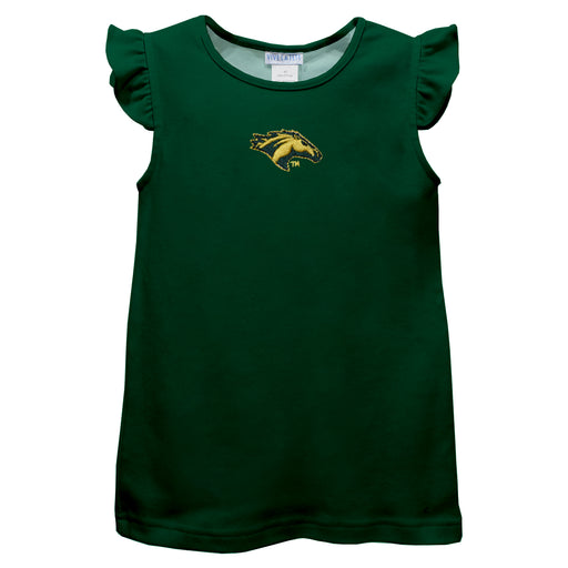Cal Poly California State Polytechnic Pomona Broncos Embroidered Hunter Green Knit Angel Sleeve