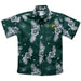 Cal Poly California State Polytechnic Pomona Broncos Hunter Green Cardinal Hawaiian Short Sleeve Button Down Shirt