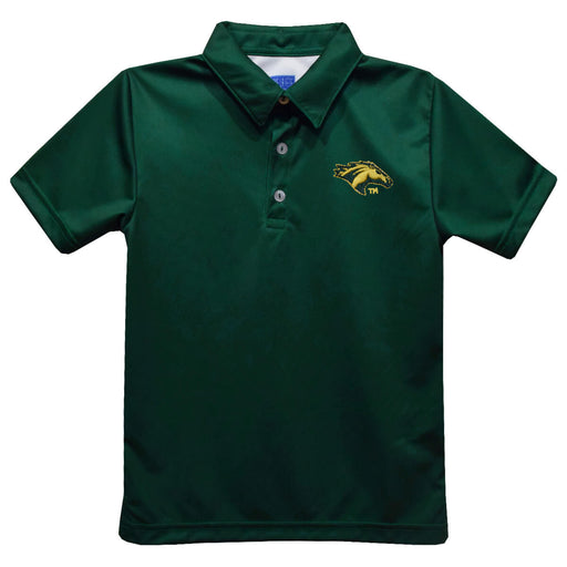 Cal Poly California State Polytechnic Pomona Broncos Embroidered Hunter Green Short Sleeve Polo Box Shirt