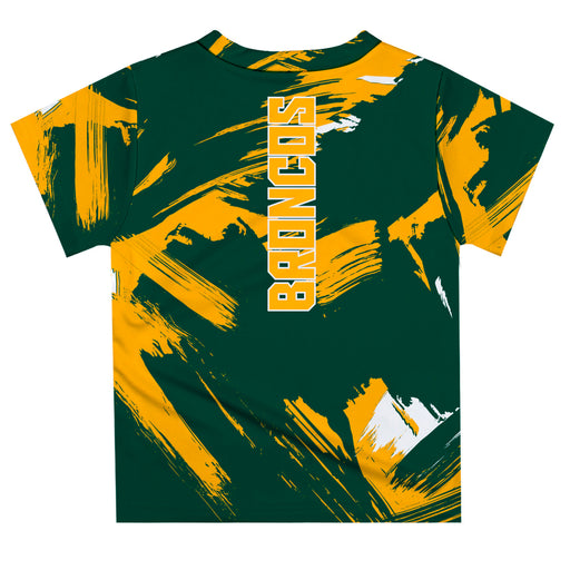 Cal Poly California State Polytechnic Pomona Broncos Vive La Fete Boys Game Day Green Short Sleeve Tee Paint Brush - Vive La Fête - Online Apparel Store