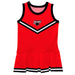 Clark Atlanta Panthers Vive La Fete Game Day Red Sleeveless Cheerleader Dress
