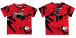 Clark Atlanta University Panthers Vive La Fete Boys Game Day Red Short Sleeve Tee Paint Brush - Vive La Fête - Online Apparel Store