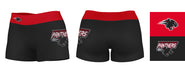 Clark Atlanta Panthers Vive La Fete Logo on Thigh & Waistband Black & Red Women Yoga Booty Workout Shorts 3.75 Inseam - Vive La Fête - Online Apparel Store