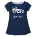 California Baptist Lancers CBU Vive La Fete Girls Game Day Short Sleeve Navy Top with School Logo and Name - Vive La Fête - Online Apparel Store