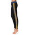 California Baptist Lancers CBU Gold Stripes Black Leggings - Vive La Fête - Online Apparel Store