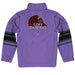 City College of New York Beavers Vive La Fete Game Day Purple Quarter Zip Pullover Stripes on Sleeves - Vive La Fête - Online Apparel Store