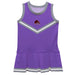City College of New York Beavers Vive La Fete Game Day Purple Sleeveless Cheerleader Dress