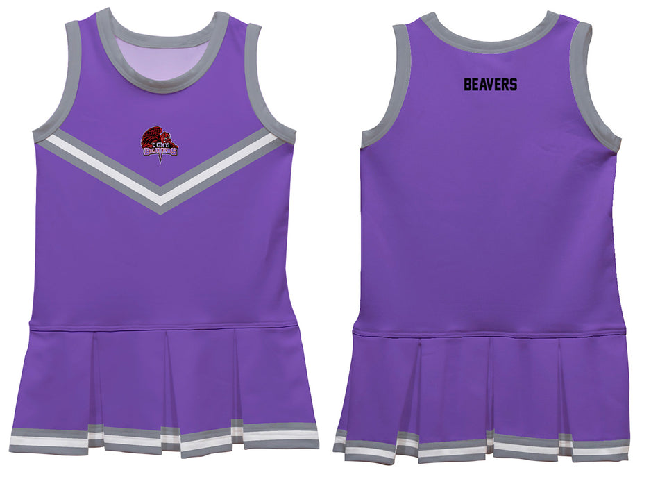 City College of New York Beavers Vive La Fete Game Day Purple Sleeveless Cheerleader Dress - Vive La Fête - Online Apparel Store