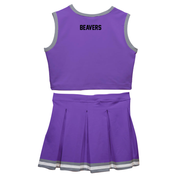 City College of New York Beavers Vive La Fete Game Day Purple Sleeveless Cheerleader Set - Vive La Fête - Online Apparel Store