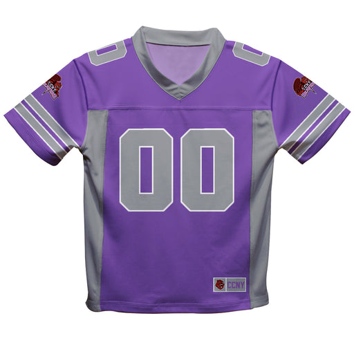 City College of New York Beavers Vive La Fete Game Day Purple Boys Fashion Football T-Shirt