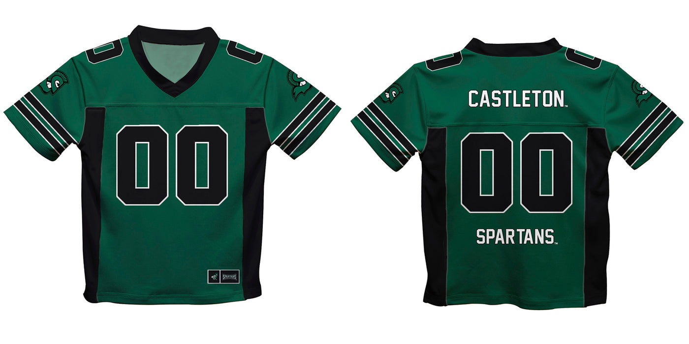 Castleton University Spartans Vive La Fete Game Day Green Boys Fashion Football T-Shirt - Vive La Fête - Online Apparel Store