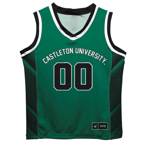 Castleton University Spartans Vive La Fete Game Day Green Boys Fashion Basketball Top
