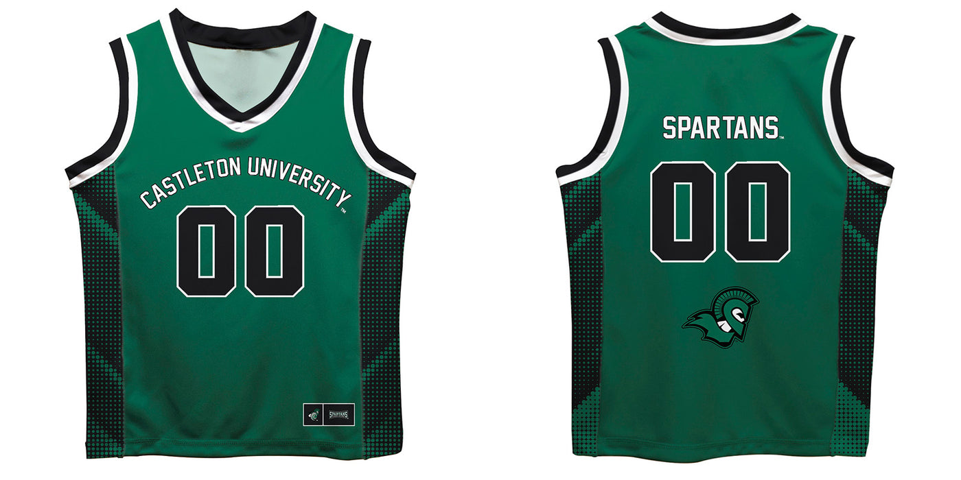 Castleton University Spartans Vive La Fete Game Day Green Boys Fashion Basketball Top - Vive La Fête - Online Apparel Store