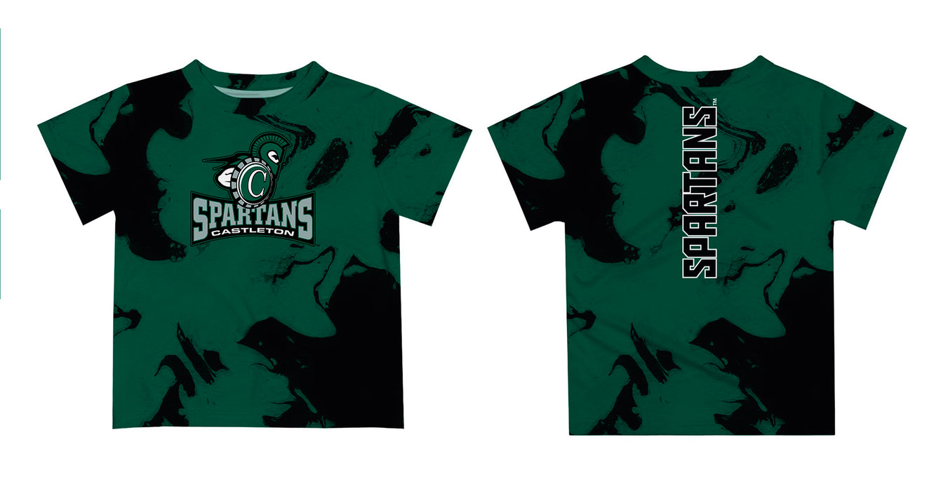 Castleton University Spartans Vive La Fete Marble Boys Game Day Green Short Sleeve Tee - Vive La Fête - Online Apparel Store
