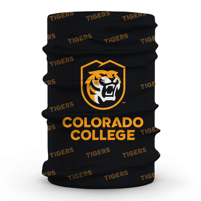 Colorado College Tigers Vive La Fete All Over Logo Game Day  Collegiate Face Cover Soft 4-Way Stretch Neck Gaiter - Vive La Fête - Online Apparel Store