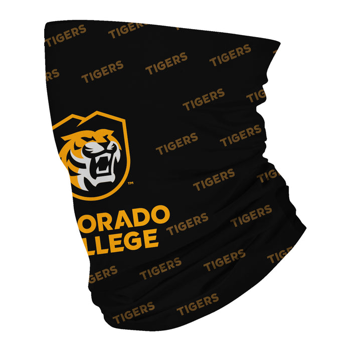 Colorado College Tigers Vive La Fete All Over Logo Game Day  Collegiate Face Cover Soft 4-Way Stretch Neck Gaiter - Vive La Fête - Online Apparel Store