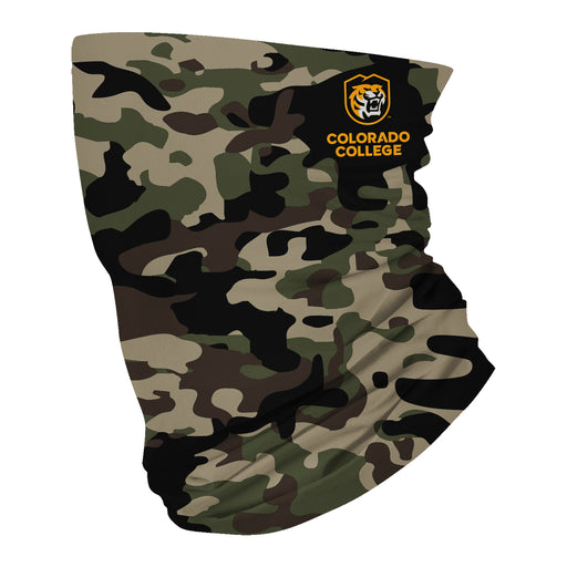 Colorado College Tigers Vive La Fete Camo Collegiate Face Cover Soft Camouflage Four Way Stretch Neck Gaiter - Vive La Fête - Online Apparel Store