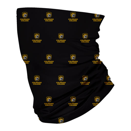 Colorado College Tigers Vive La Fete All Over Logo Game Day Collegiate Face Cover Soft 4-Way Stretch Two Ply Neck Gaiter - Vive La Fête - Online Apparel Store