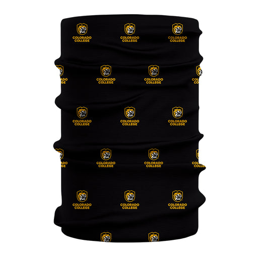 Colorado College Tigers Vive La Fete All Over Logo Game Day Collegiate Face Cover Soft 4-Way Stretch Two Ply Neck Gaiter - Vive La Fête - Online Apparel Store