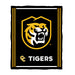 Colorado College Tigers Vive La Fete Kids Game Day Black Plush Soft Minky Blanket 36 x 48 Mascot