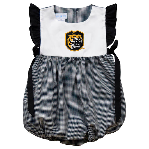 Colorado College Tigers Embroidered Black Gingham Girls Bubble