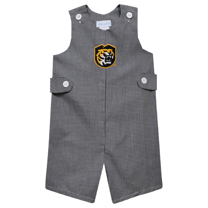 Colorado College Tigers Embroidered Black Gingham Boys Jon Jon