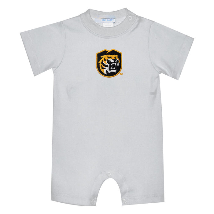 Colorado College Tigers Embroidered White Knit Short Sleeve Boys Romper
