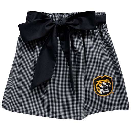 Colorado College Tigers Embroidered Black Gingham Skirt With Sash