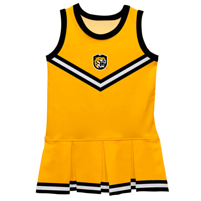 Colorado College Tigers Vive La Fete Game Day Gold Sleeveless Cheerleader Dress