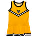 Colorado College Tigers Vive La Fete Game Day Gold Sleeveless Cheerleader Dress