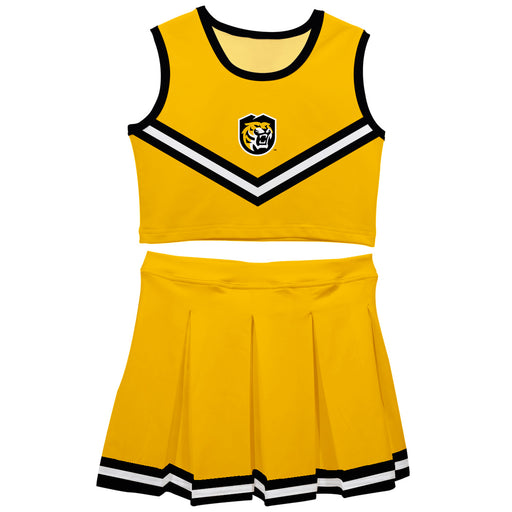 Colorado College Tigers Vive La Fete Game Day Gold Sleeveless Cheerleader Set