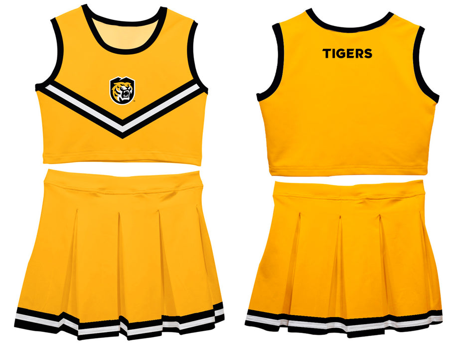 Colorado College Tigers Vive La Fete Game Day Gold Sleeveless Cheerleader Set - Vive La Fête - Online Apparel Store
