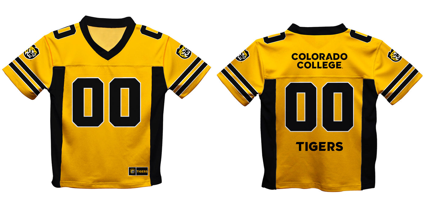Colorado College Tigers Vive La Fete Game Day Gold Boys Fashion Football T-Shirt - Vive La Fête - Online Apparel Store