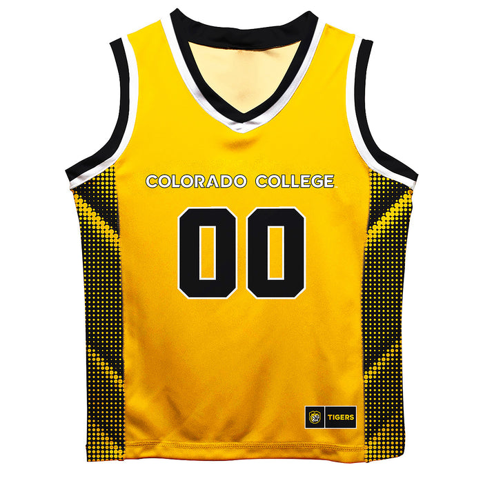 Colorado College Tigers Vive La Fete Game Day Gold Boys Fashion Basketball Top
