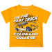 Colorado College Tigers Vive La Fete Fast Track Boys Game Day Gold Short Sleeve Tee