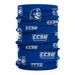 Central Connecticut State Blue Devils CCSU Neck Gaiter Blue All Over Logo - Vive La Fête - Online Apparel Store